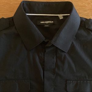 Karl Lagerfeld - Long sleeve Black shirt - M